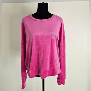 Pink Velour Sweatshirt
